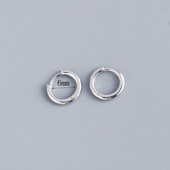 Stainless Steel Minimalist Huggie Hoop Earrings