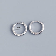 Stainless Steel Minimalist Huggie Hoop Earrings