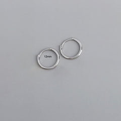 Stainless Steel Minimalist Huggie Hoop Earrings